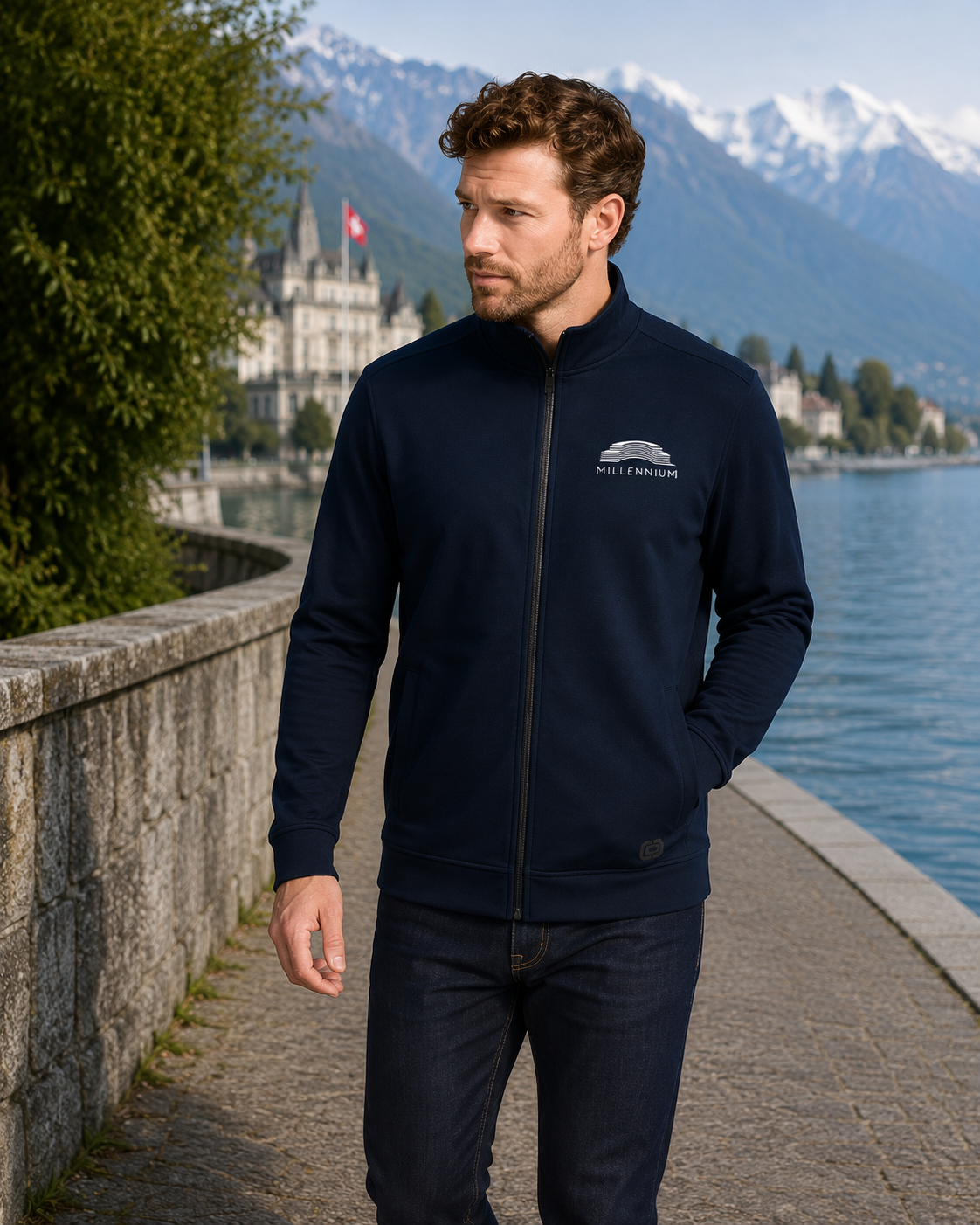 Mens OGIO Full Zip Hinge Jacket